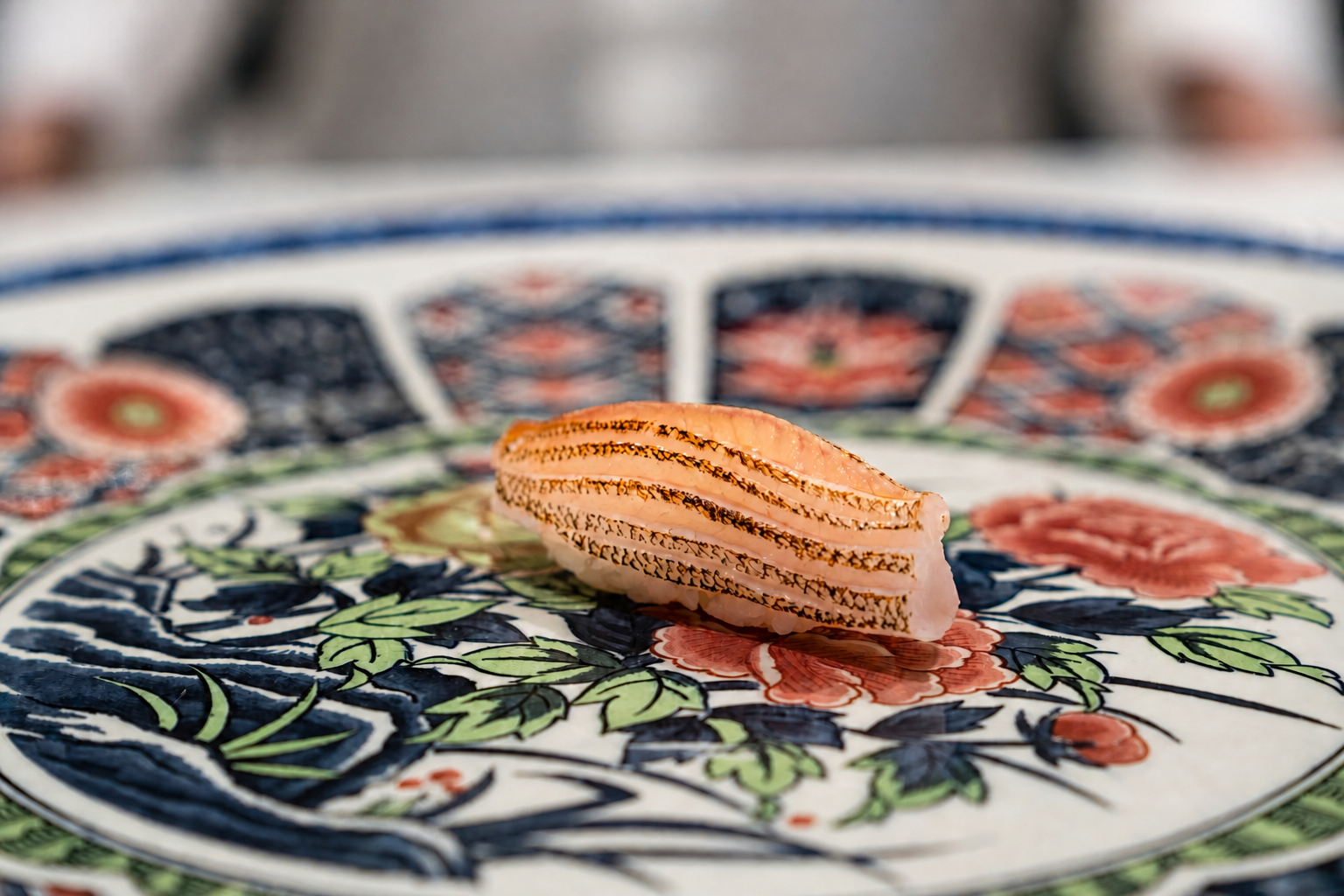 Seared white fish nigiri